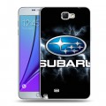 Дизайнерский пластиковый чехол для Samsung Galaxy Note 2 Subaru