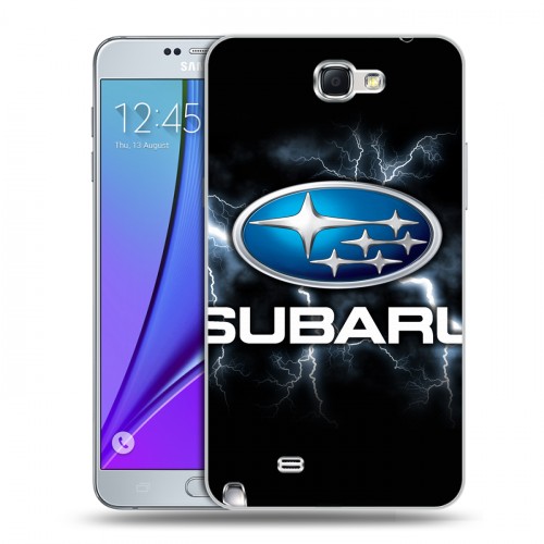 Дизайнерский пластиковый чехол для Samsung Galaxy Note 2 Subaru