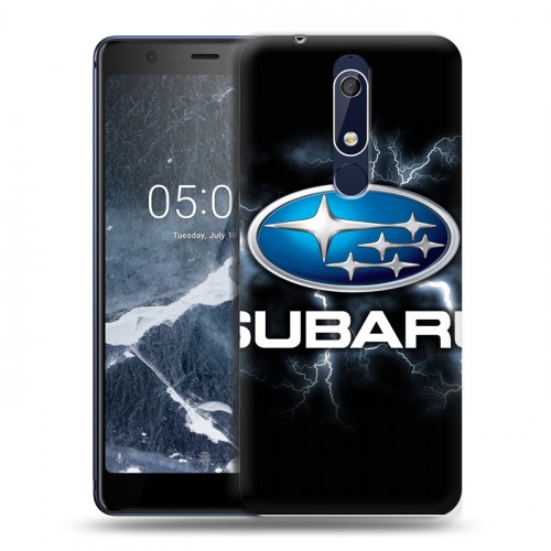 Дизайнерский пластиковый чехол для Nokia 5.1 Subaru