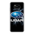 Дизайнерский силиконовый с усиленными углами чехол для Xiaomi Poco X3 Subaru