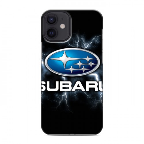 Дизайнерский силиконовый с усиленными углами чехол для Iphone 12 Mini Subaru