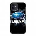 Дизайнерский силиконовый чехол для Iphone 12 Subaru