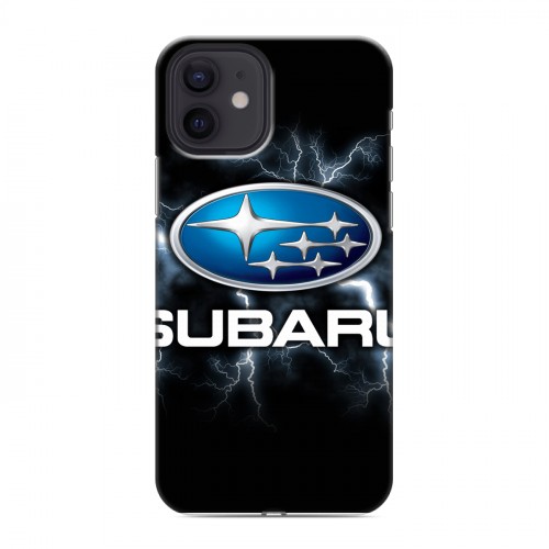 Дизайнерский силиконовый чехол для Iphone 12 Subaru