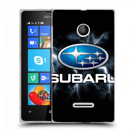 Дизайнерский пластиковый чехол для Microsoft Lumia 435 Subaru