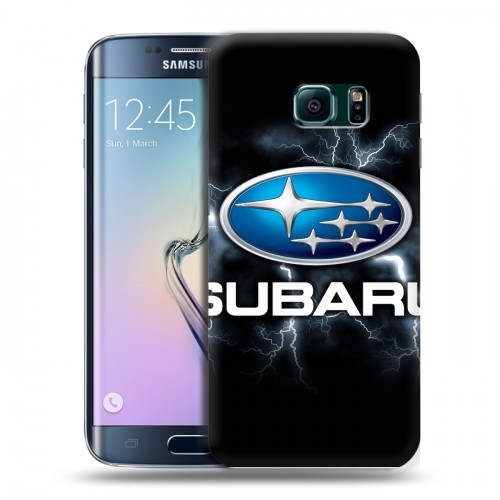 Дизайнерский пластиковый чехол для Samsung Galaxy S6 Edge Subaru