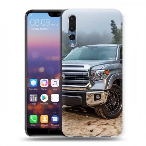 Дизайнерский силиконовый с усиленными углами чехол для Huawei P20 Pro Toyota