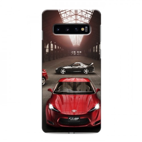 Дизайнерский силиконовый чехол для Samsung Galaxy S10 Toyota