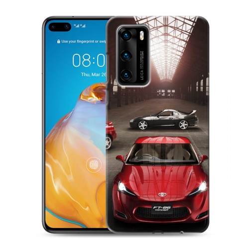 Дизайнерский пластиковый чехол для Huawei P40 Toyota