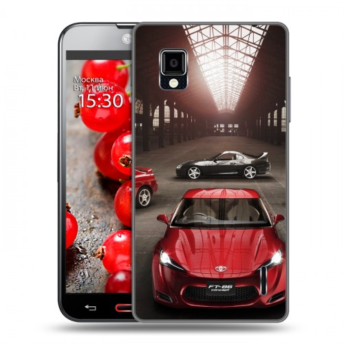 Дизайнерский пластиковый чехол для LG Optimus G Toyota