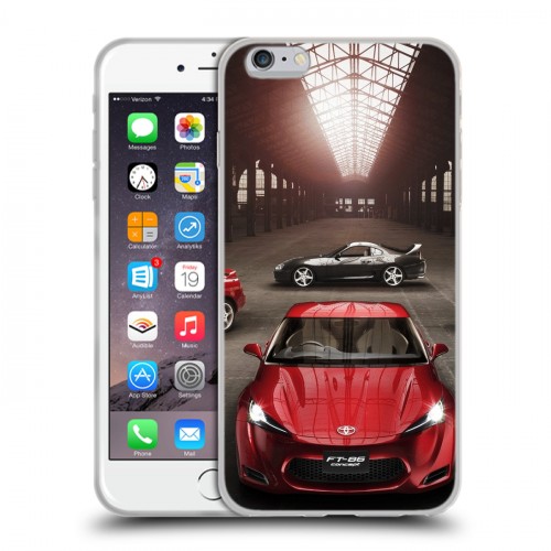 Дизайнерский силиконовый чехол для Iphone 6 Plus/6s Plus Toyota