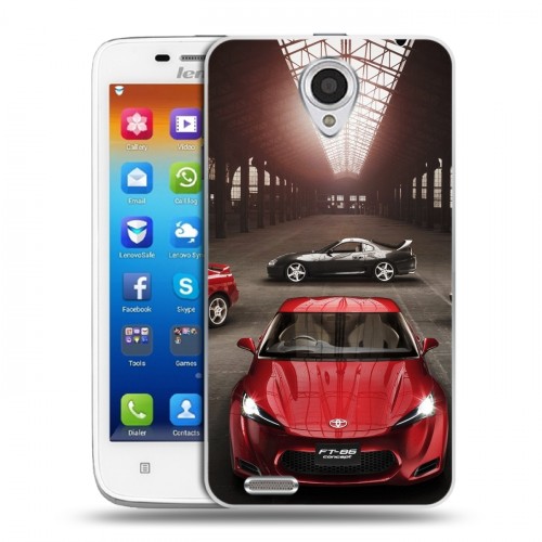 Дизайнерский пластиковый чехол для Lenovo S650 Ideaphone Toyota