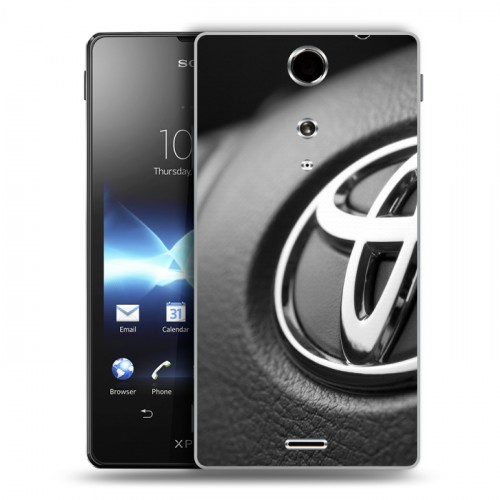 Дизайнерский пластиковый чехол для Sony Xperia TX Toyota