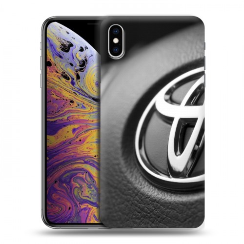 Дизайнерский силиконовый чехол для Iphone Xs Max Toyota