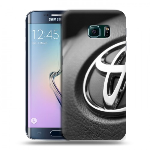 Дизайнерский пластиковый чехол для Samsung Galaxy S6 Edge Toyota