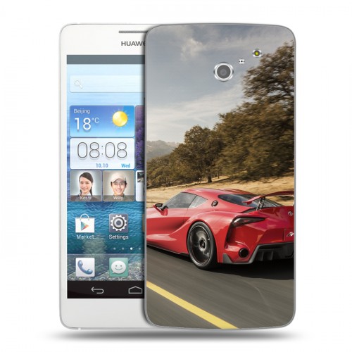 Дизайнерский пластиковый чехол для Huawei Ascend D2 Toyota