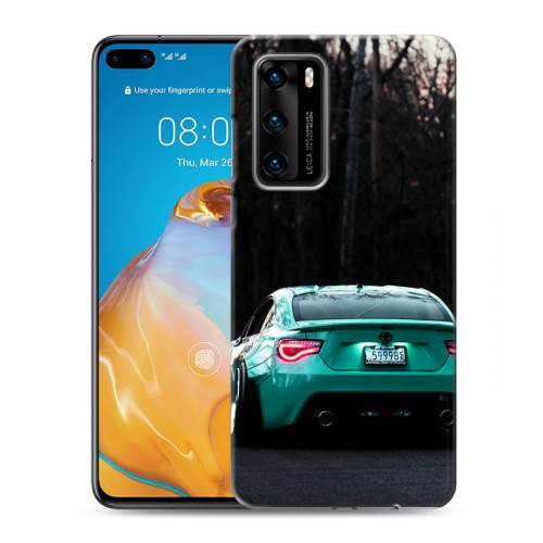 Дизайнерский силиконовый с усиленными углами чехол для Huawei P40 Toyota