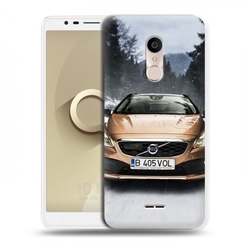 Дизайнерский силиконовый чехол для Alcatel 3C Volvo