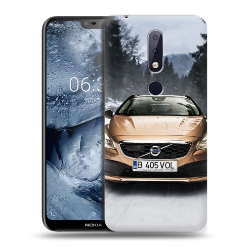 Дизайнерский пластиковый чехол для Nokia 6.1 Plus Volvo