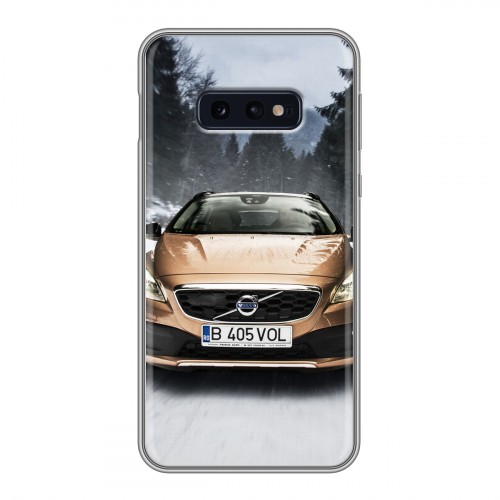 Дизайнерский силиконовый чехол для Samsung Galaxy S10e Volvo