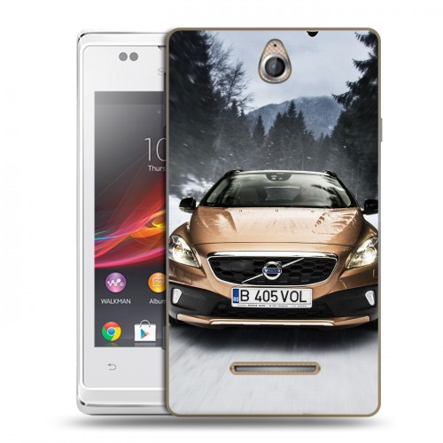 Дизайнерский пластиковый чехол для Sony Xperia E Volvo