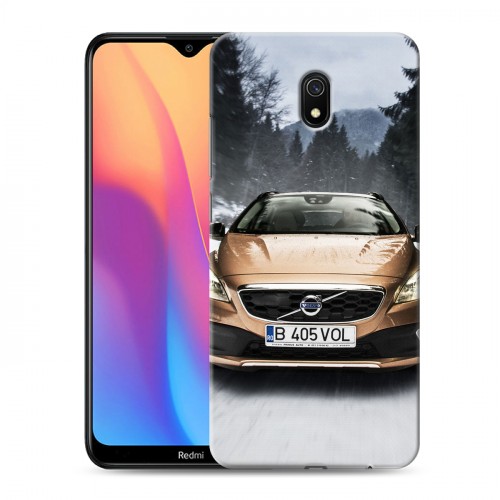 Дизайнерский силиконовый с усиленными углами чехол для Xiaomi RedMi 8A Volvo