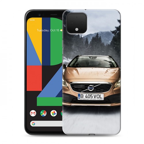 Дизайнерский пластиковый чехол для Google Pixel 4 Volvo