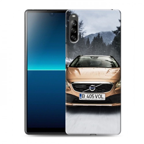 Дизайнерский силиконовый с усиленными углами чехол для Sony Xperia L4 Volvo