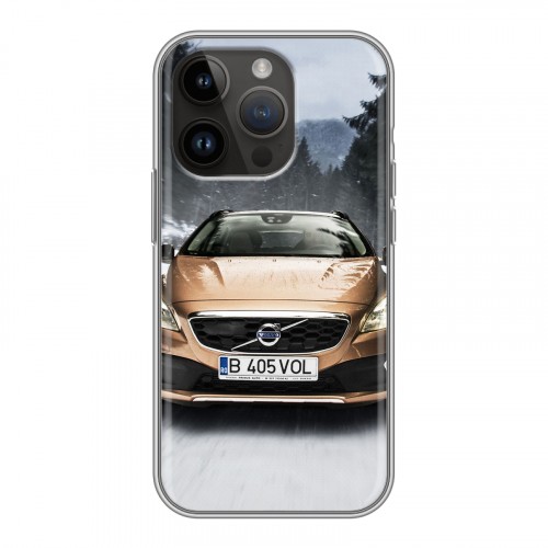 Дизайнерский силиконовый чехол для Iphone 14 Pro Volvo