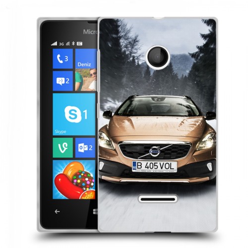 Дизайнерский пластиковый чехол для Microsoft Lumia 435 Volvo