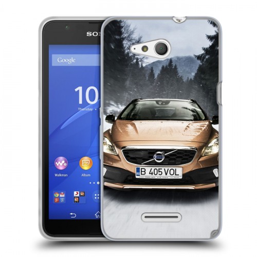 Дизайнерский пластиковый чехол для Sony Xperia E4g Volvo