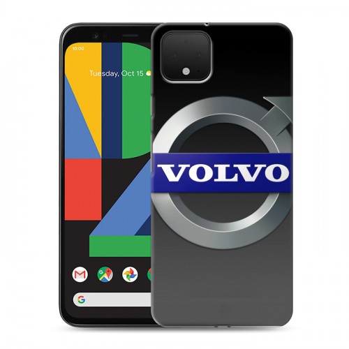 Дизайнерский пластиковый чехол для Google Pixel 4 Volvo