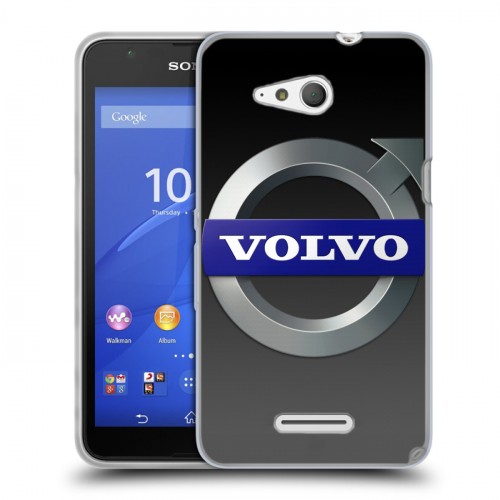 Дизайнерский пластиковый чехол для Sony Xperia E4g Volvo