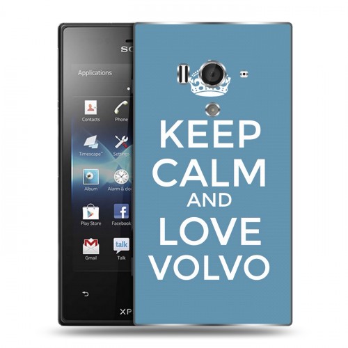 Дизайнерский пластиковый чехол для Sony Xperia acro S Volvo