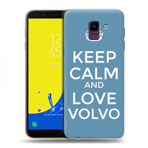 Дизайнерский пластиковый чехол для Samsung Galaxy J6 Volvo