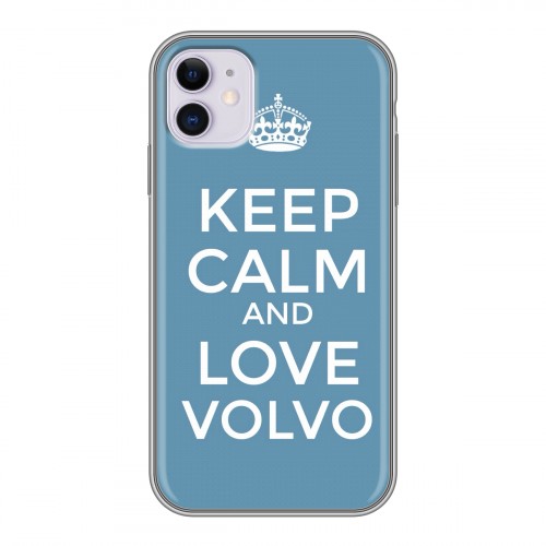 Дизайнерский силиконовый чехол для Iphone 11 Volvo