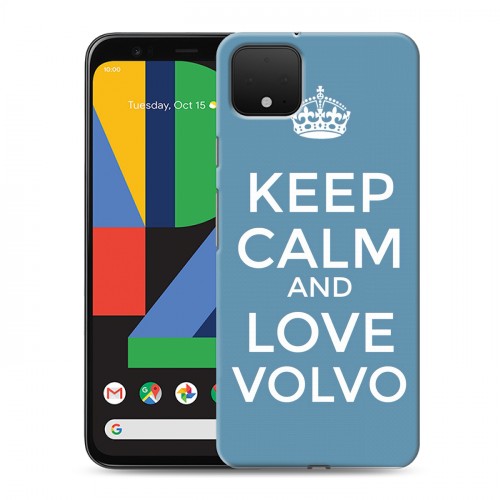 Дизайнерский пластиковый чехол для Google Pixel 4 Volvo