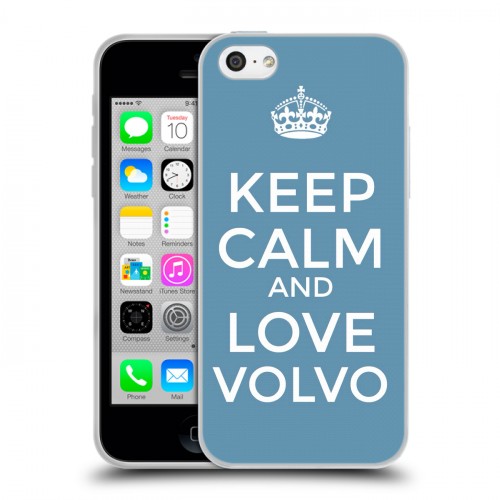 Дизайнерский пластиковый чехол для Iphone 5c Volvo