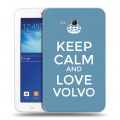 Дизайнерский силиконовый чехол для Samsung Galaxy Tab 3 Lite Volvo