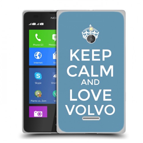 Дизайнерский силиконовый чехол для Nokia XL Volvo