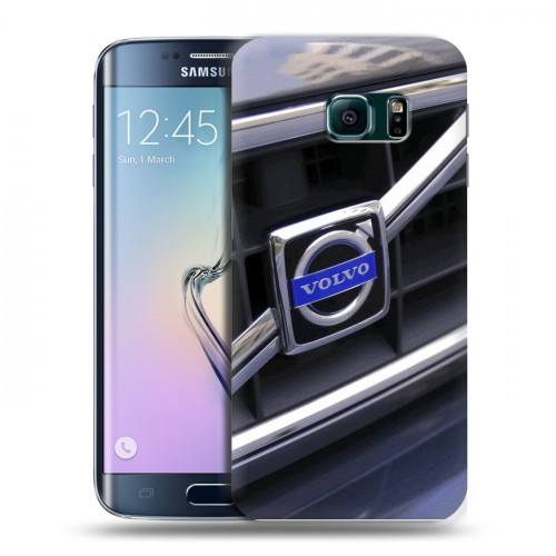 Дизайнерский пластиковый чехол для Samsung Galaxy S6 Edge Volvo
