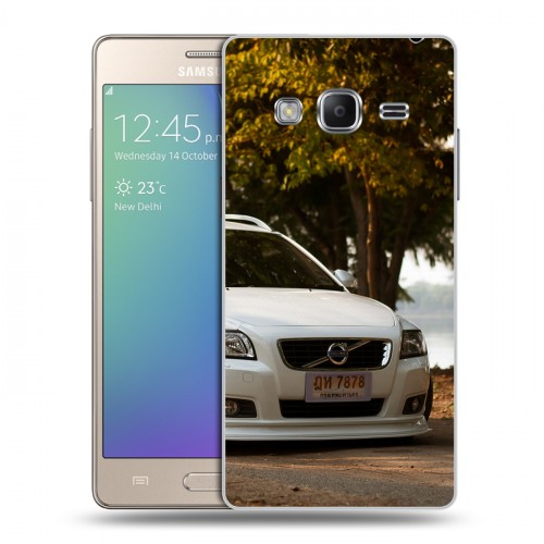 Дизайнерский пластиковый чехол для Samsung Z3 Volvo