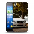 Дизайнерский пластиковый чехол для Huawei Y6 Volvo