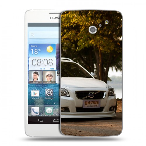 Дизайнерский пластиковый чехол для Huawei Ascend D2 Volvo