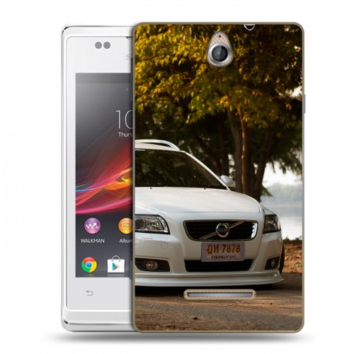 Дизайнерский пластиковый чехол для Sony Xperia E Volvo