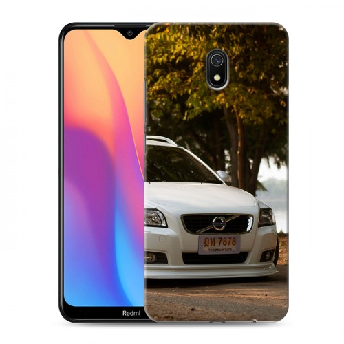 Дизайнерский силиконовый с усиленными углами чехол для Xiaomi RedMi 8A Volvo