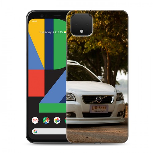 Дизайнерский пластиковый чехол для Google Pixel 4 Volvo