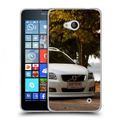 Дизайнерский пластиковый чехол для Microsoft Lumia 640 Volvo