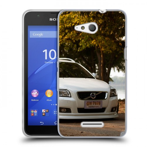 Дизайнерский пластиковый чехол для Sony Xperia E4g Volvo