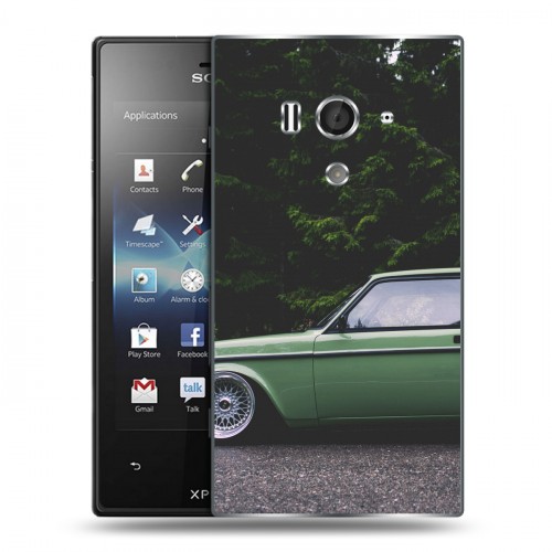 Дизайнерский пластиковый чехол для Sony Xperia acro S Volvo