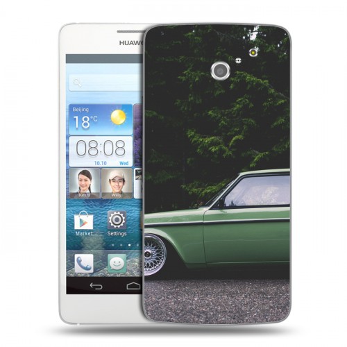 Дизайнерский пластиковый чехол для Huawei Ascend D2 Volvo